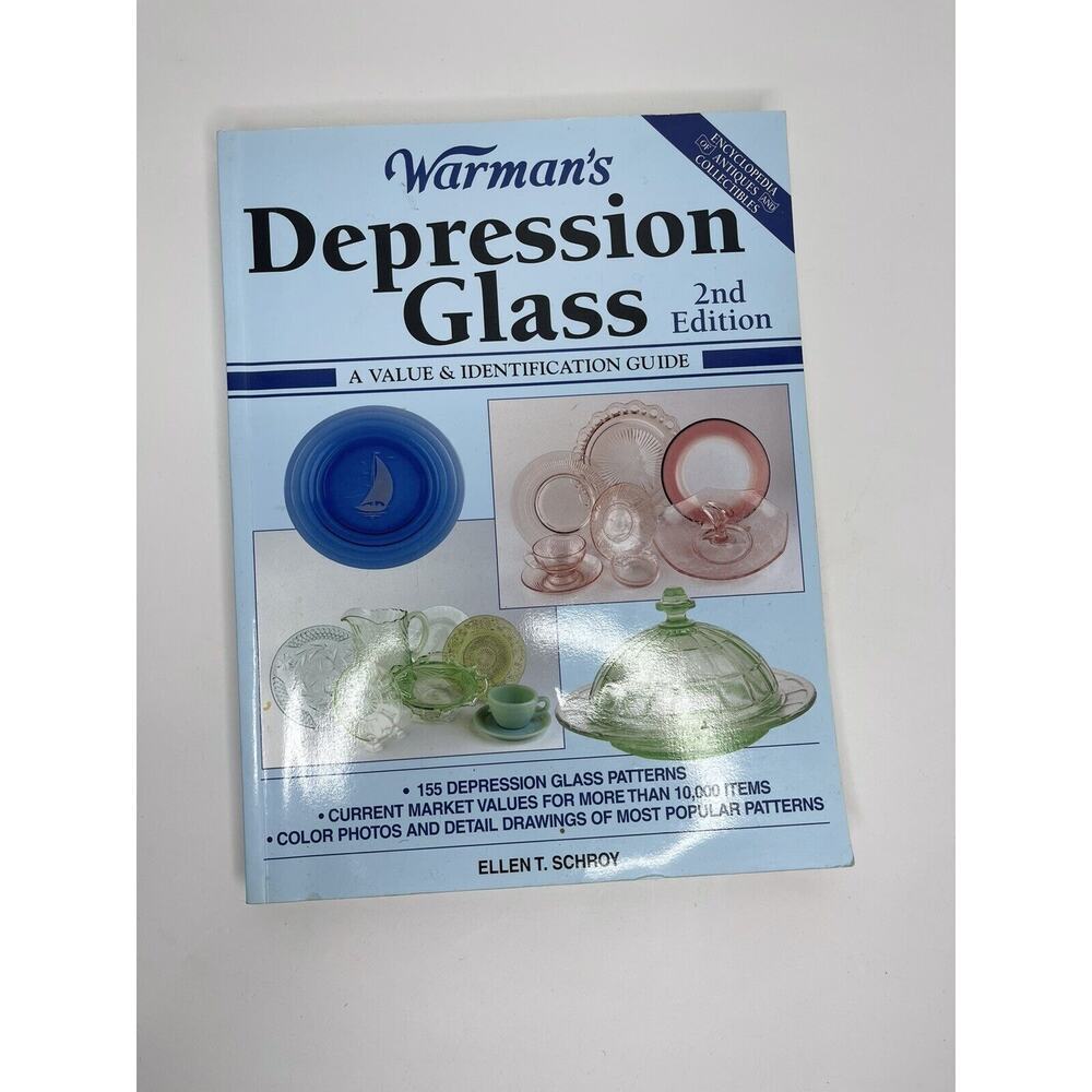 Warmans‎ Depression Glass Identification Guide Ellen Schroy 2000 Paperback